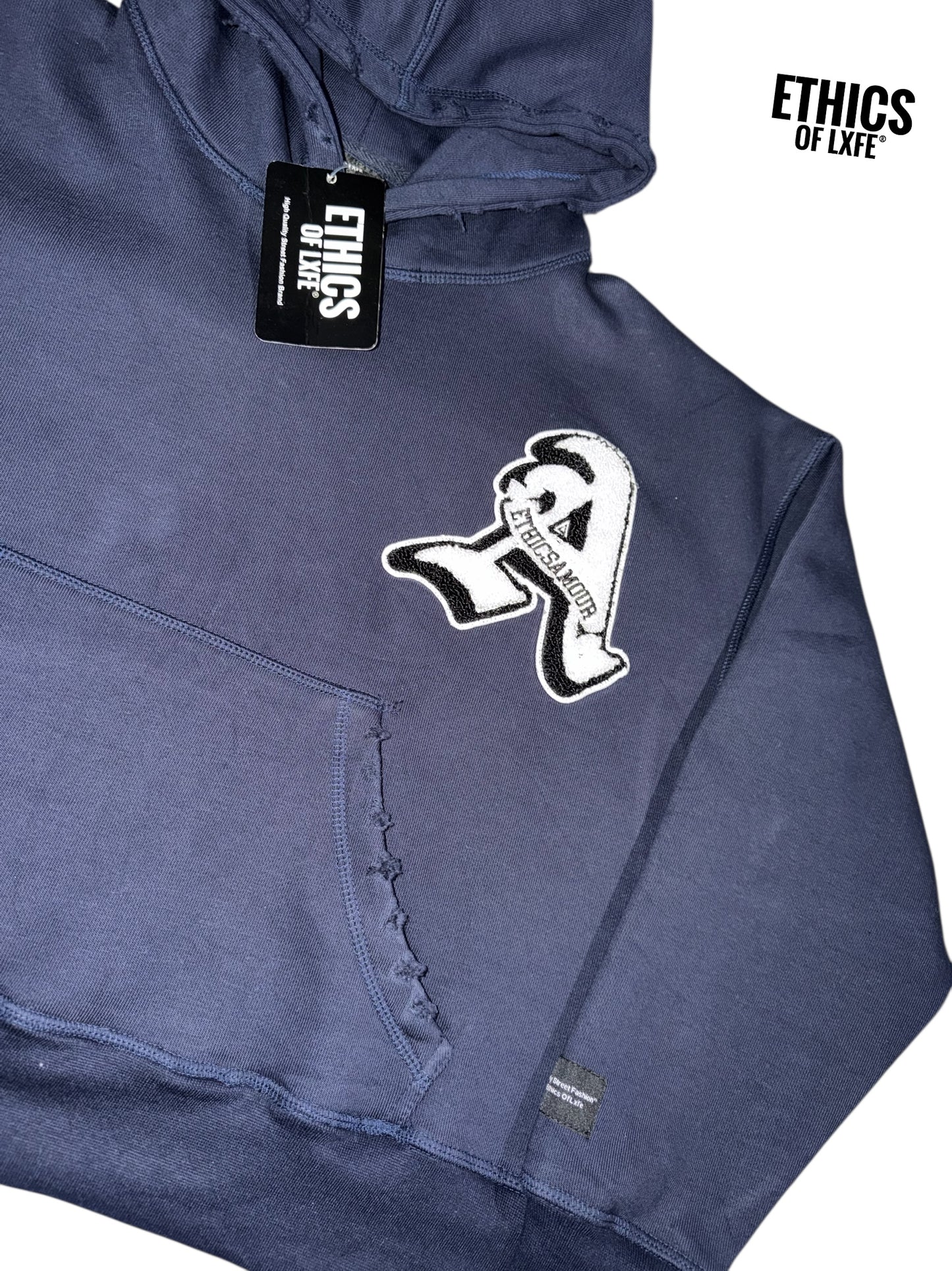 Ethics Amour Chenille "A" Patch Hoodie